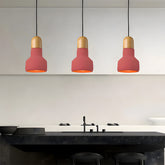 Minimalist Colorful Cement Pendant Lights For Living Room