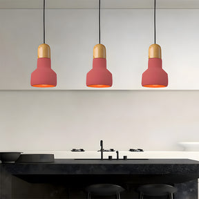 Minimalist Colorful Cement Pendant Lights For Living Room