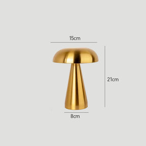 Danish Mushroom Metal Acrylic Rechargeable Dimmable Lamp for Study Bedroom