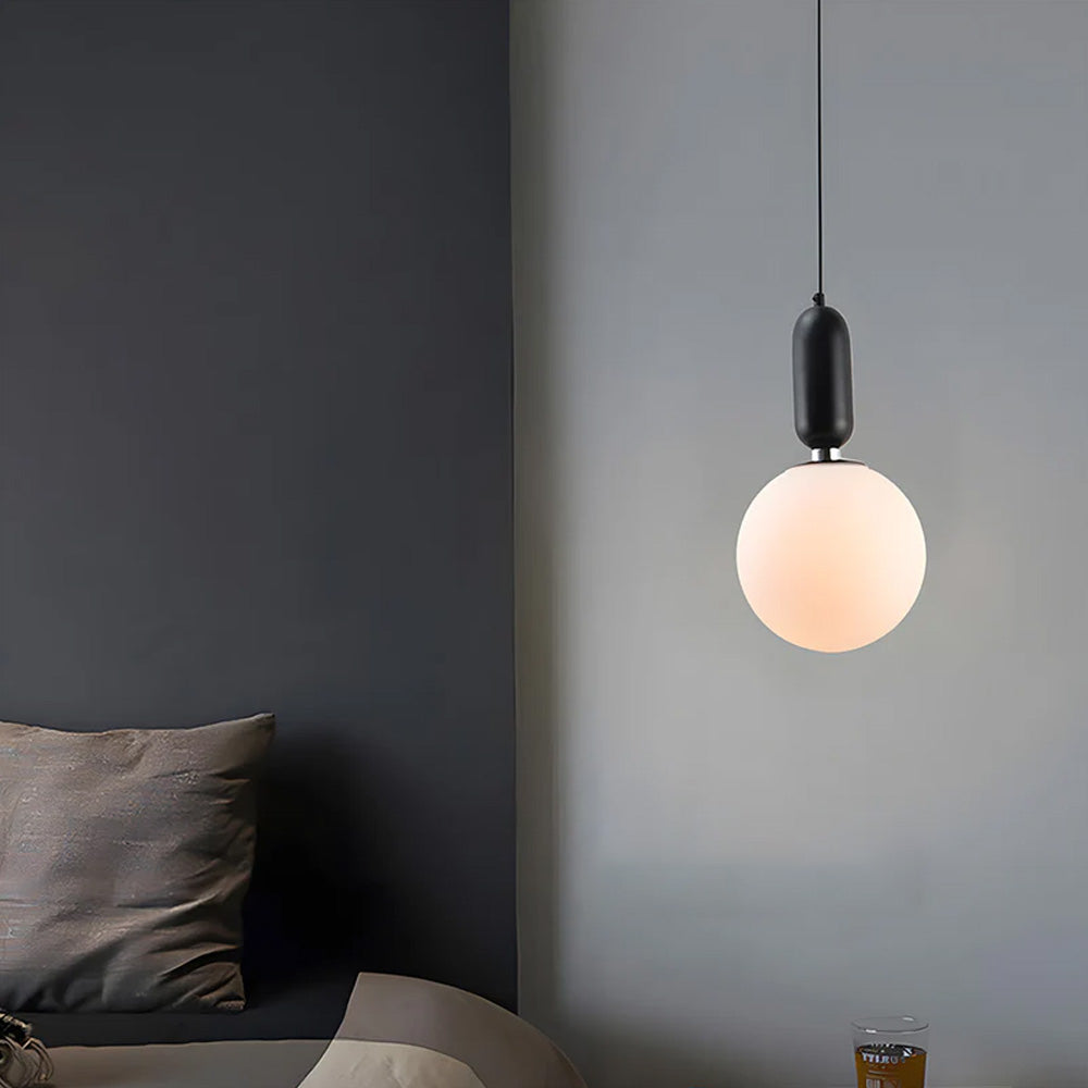 Nordic Glass Globe Ball Pendant Light for Dining Room Kitchen