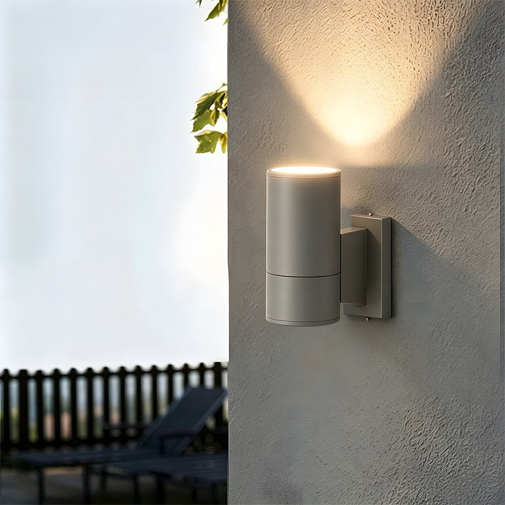 IP65 Cylindrical Aluminium Led Outdoor Wall Lights For Garden Exterior