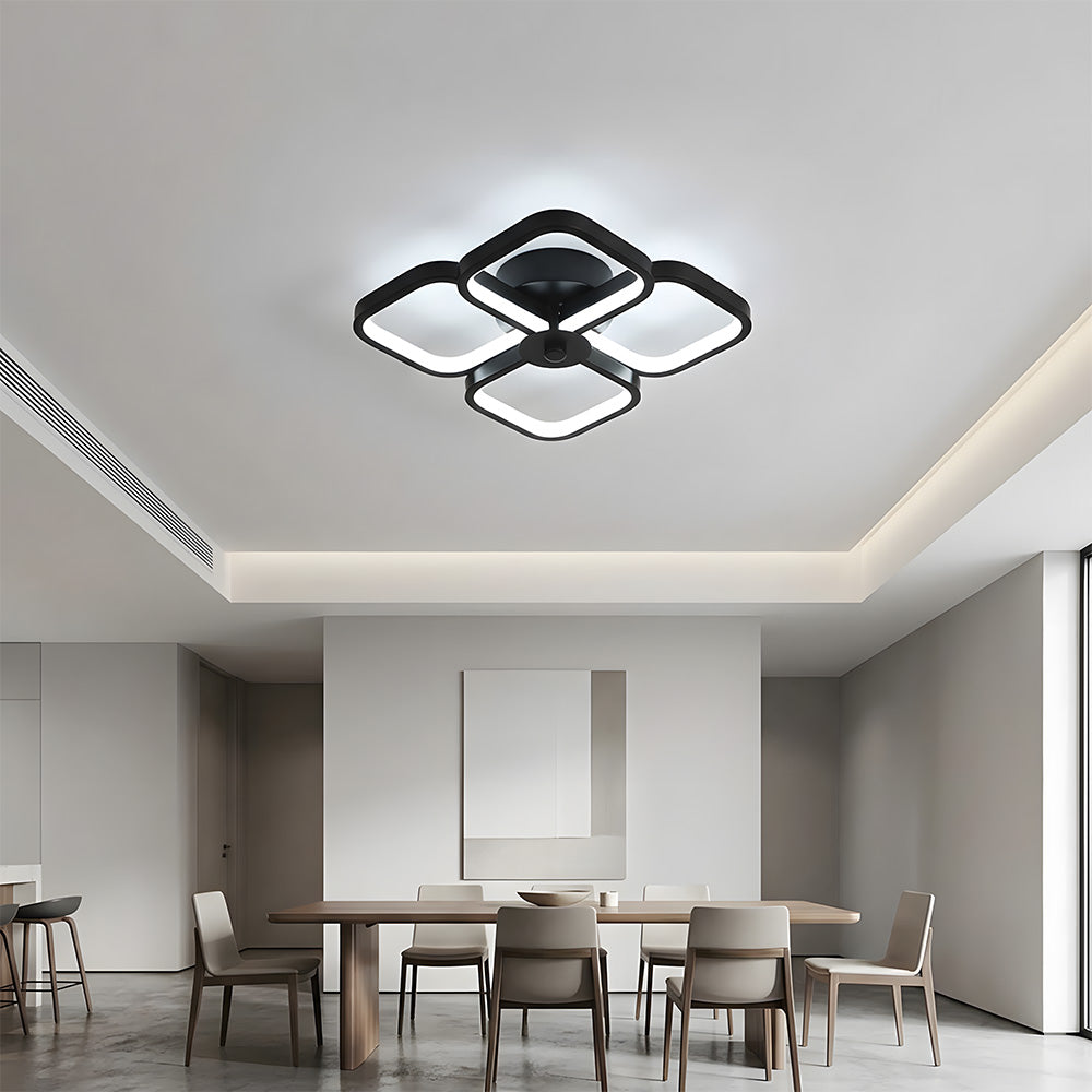Contemporary LED Flush Mount Acrylic Ceiling Lights for Bedroom