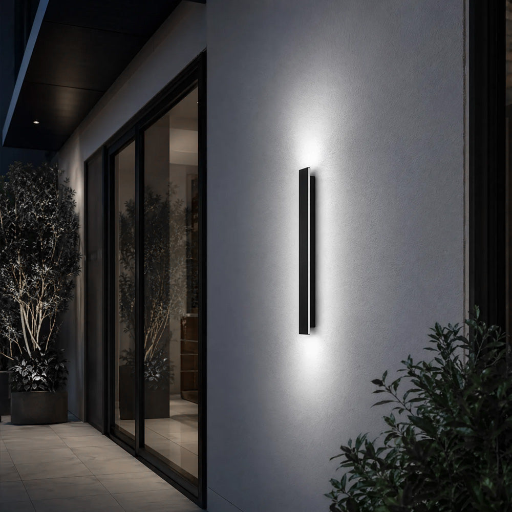 Modern Minimalist Waterproof Outdoor Linear Wall Lamp for Porch