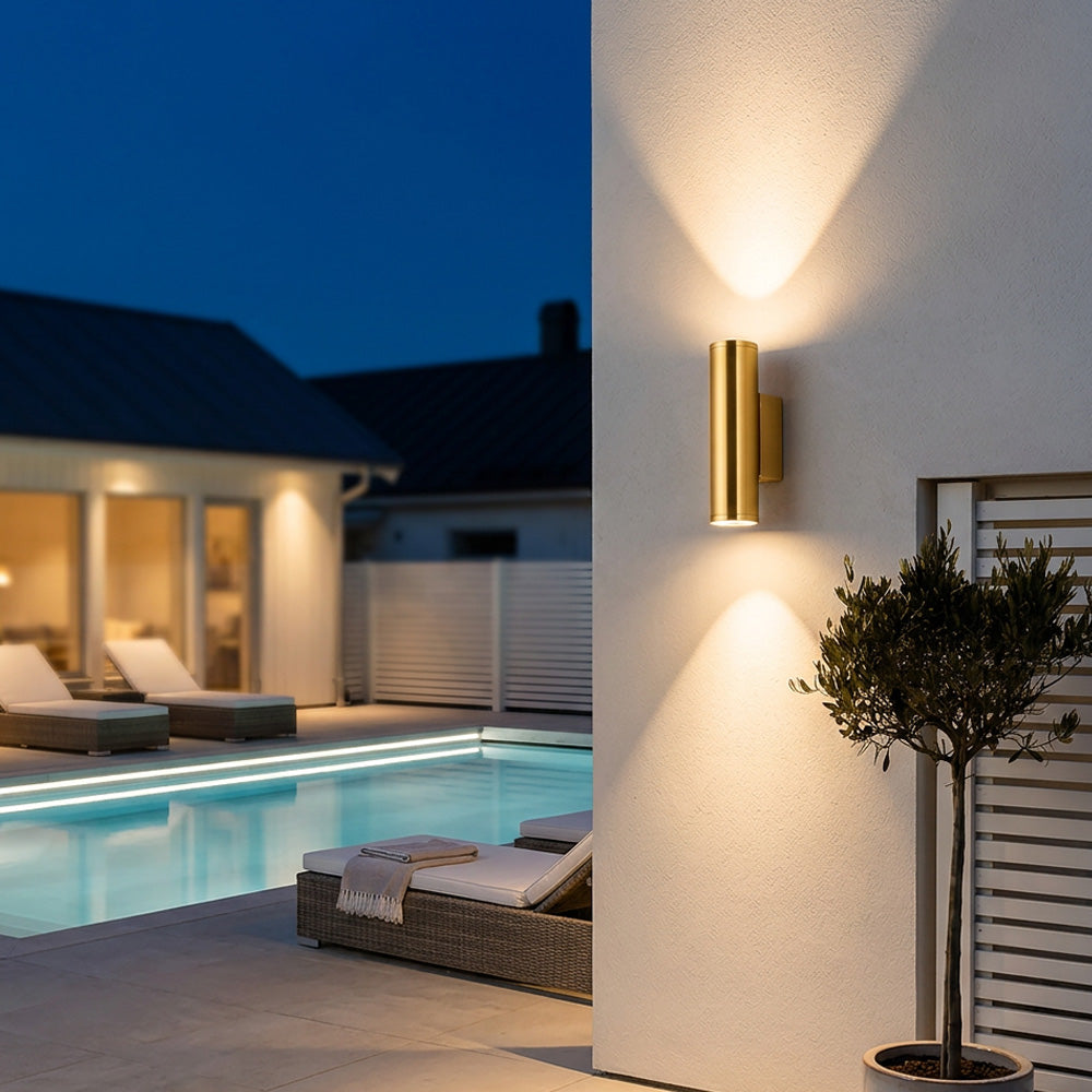 Outdoor Wall Light Waterproof Up and Down Wall Lamp for Patio Entryway