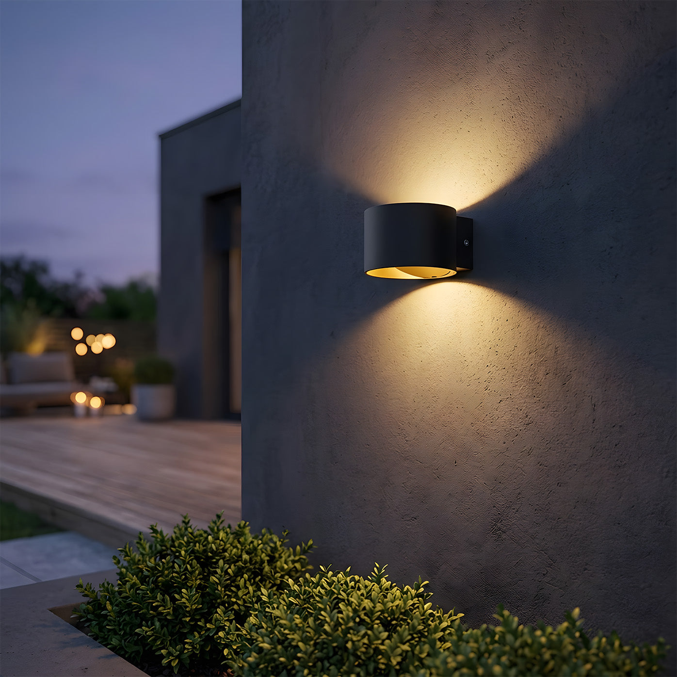 Modern Up and Down Aluminium LED Outdoor Wall Lights for Patio Entryway