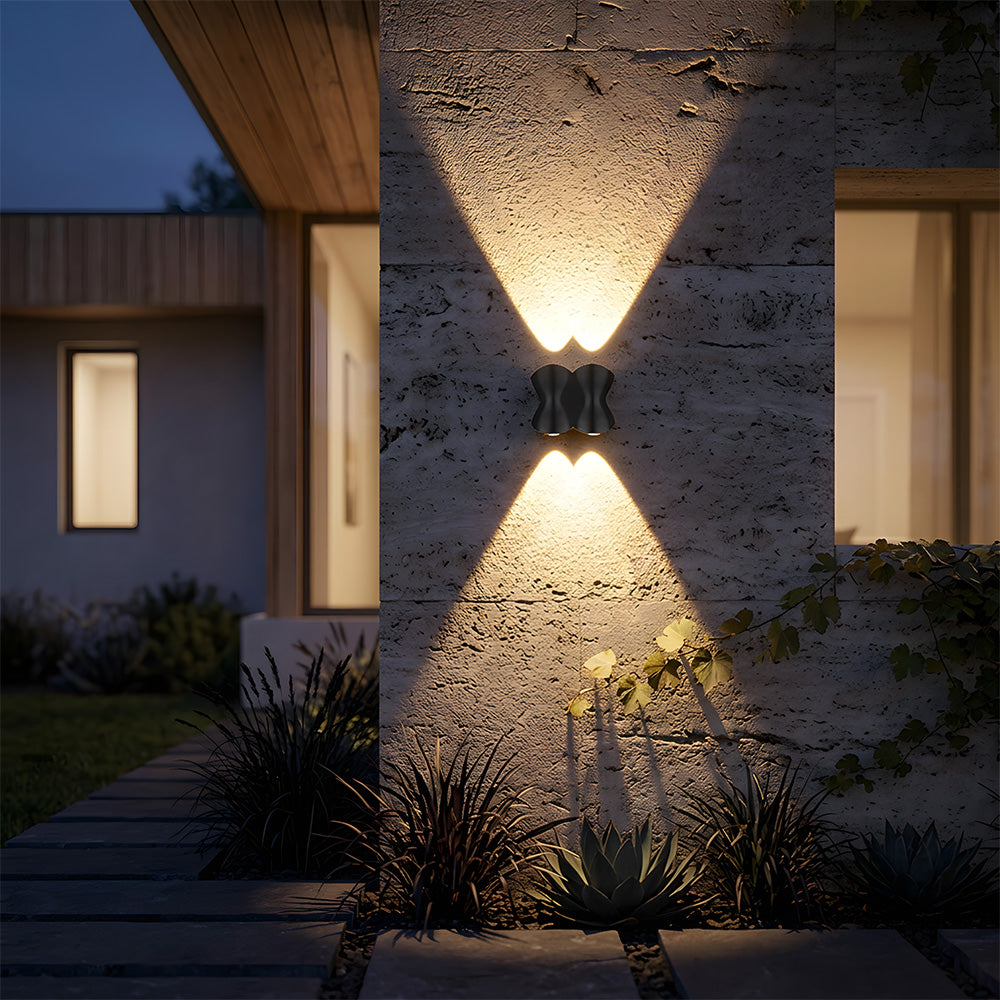 Modern Outdoor LED Up and Down Wall Lights for Garage Patio