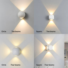 Outdoor Waterproof Exterior LED Wall Lights for Entryway Garage Patio in Warm White