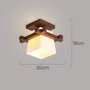 Retro Organic Wood Living Room Ceiling Lights