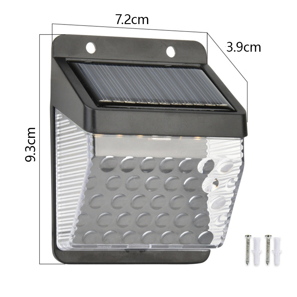 IP65 Solar Powered Outdoor Wall Lights for Fence Yard Garden Patio, Dusk-to-Dawn
