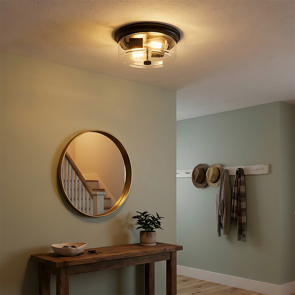 Modern Flush Mount Glass Ceiling Lights For Bedroom Kitchen