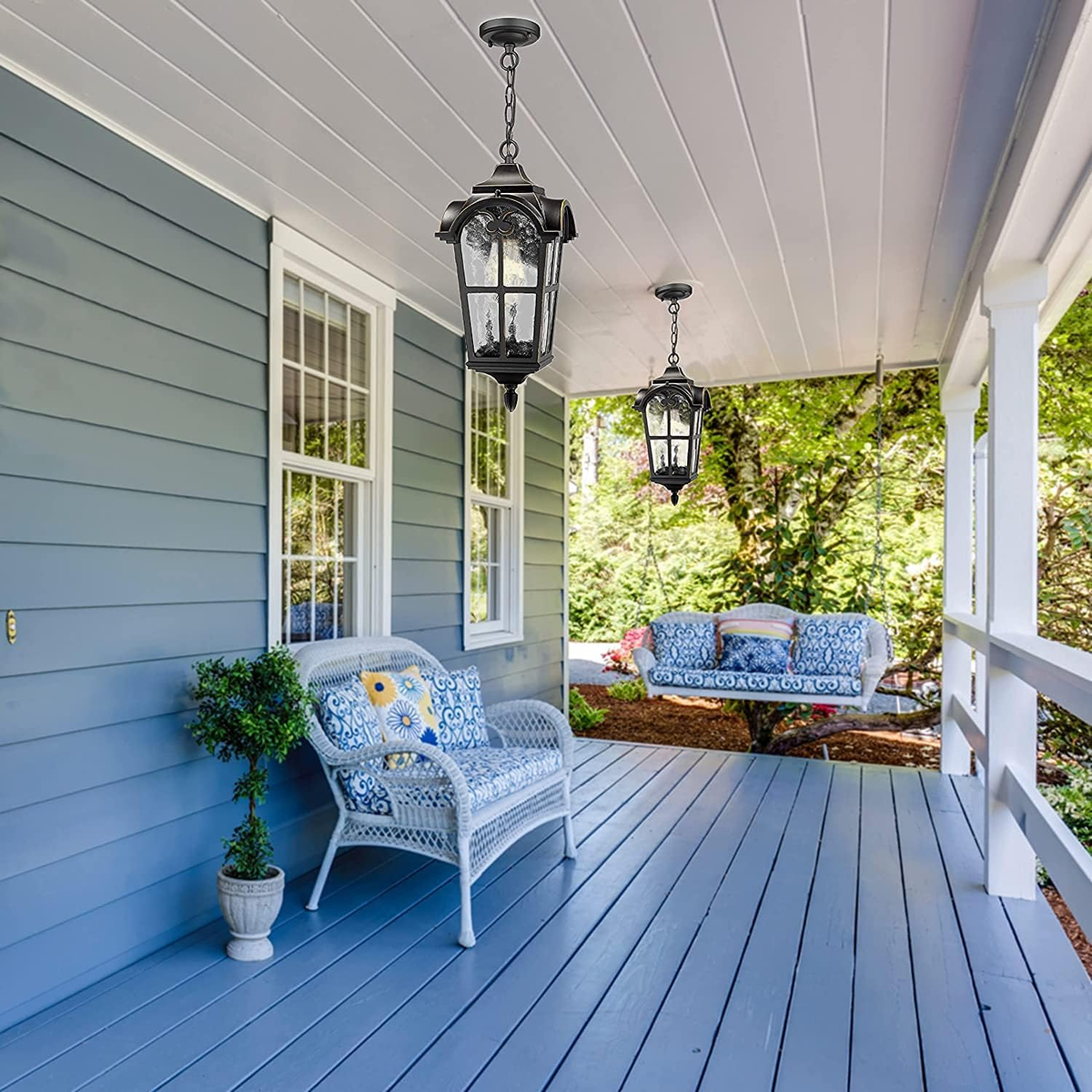 IP65 Outdoor Pendant Lights Courtyard Garden Front Door Lighting