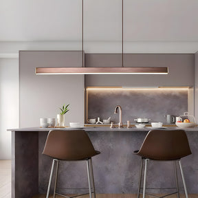 Minimalist One-line Long LED Dining Room Pendant Lights