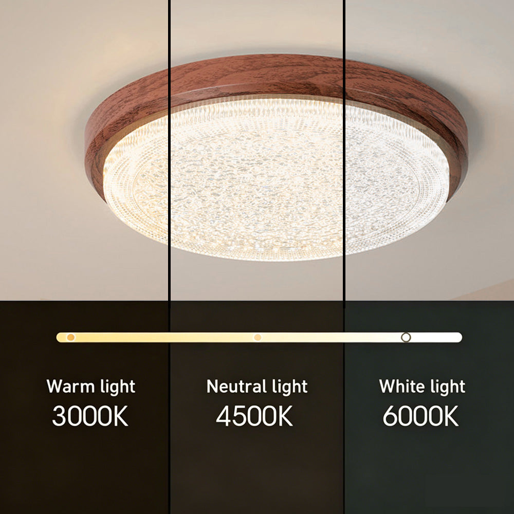 Modern Starlight LED Flush Mount Ceiling Light Round Lamp for Bedroom