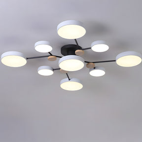 Modern Semi Flush LED Ceiling Lights for Bedroom Living Room