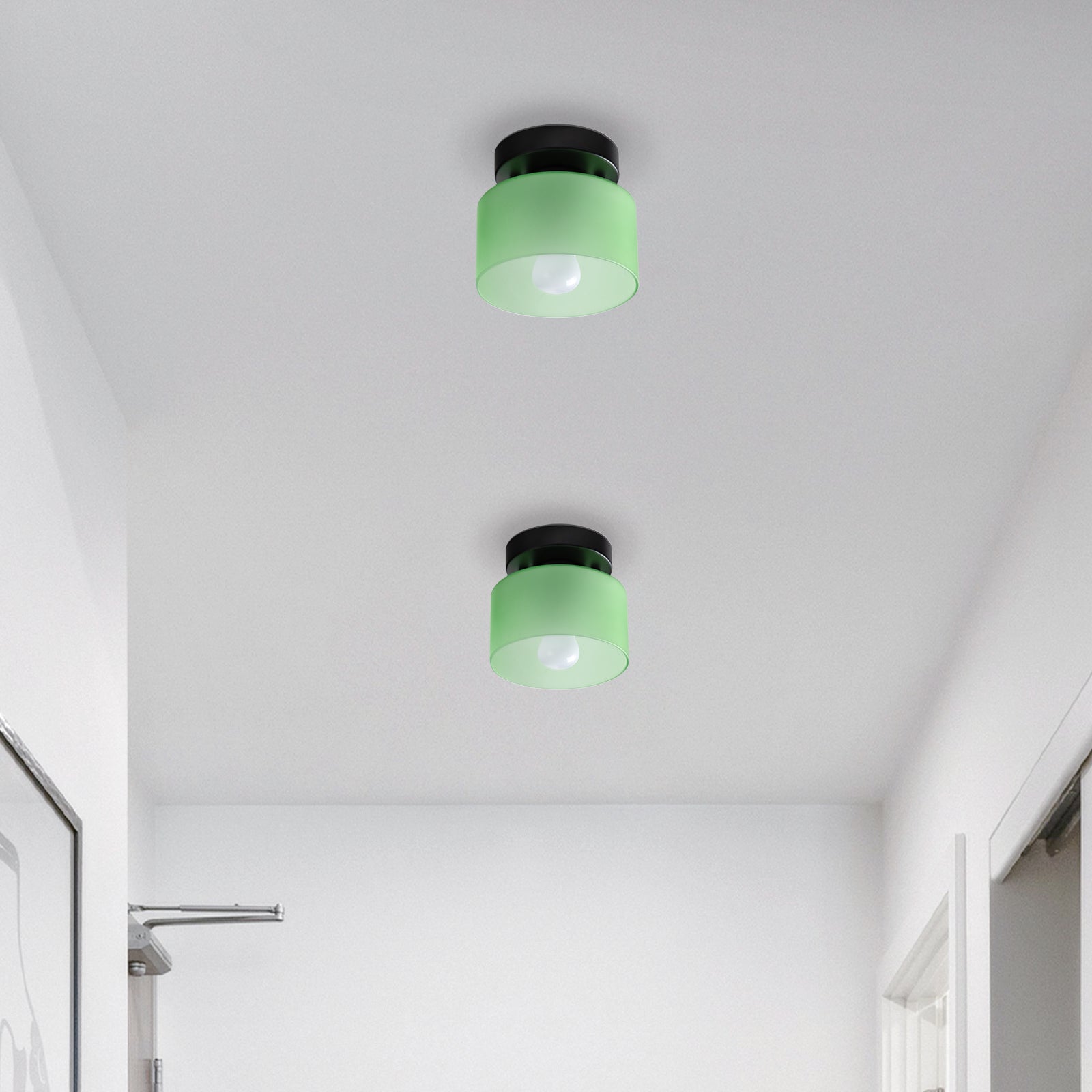 Bauhaus Small Glass Ceiling Light