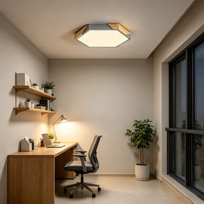 Modern Flush Mount Hexagonal LED Ceiling Lights for Hallway