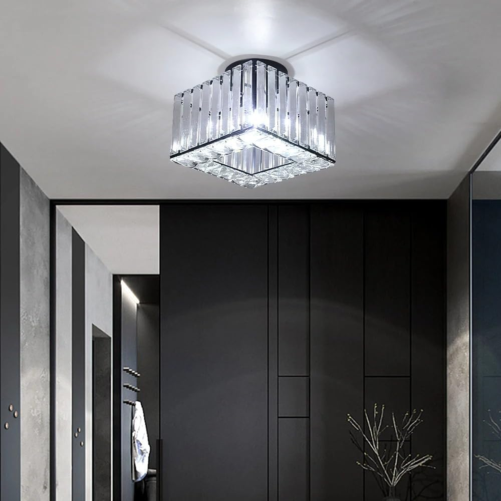 Crystal Modern Hallway Ceiling Light Fixture