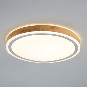 Retro Wood LED Bedroom Ceiling Lights