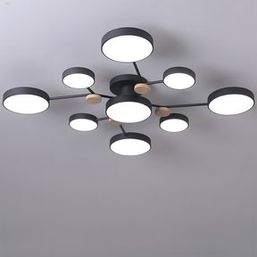 Modern Semi Flush LED Ceiling Lights for Bedroom Living Room