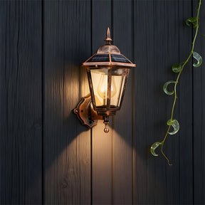 IP44 External Solar Wall Lights, 3 Mode Sensor Solar Wall Lamp for Patio Fence Garden Decor
