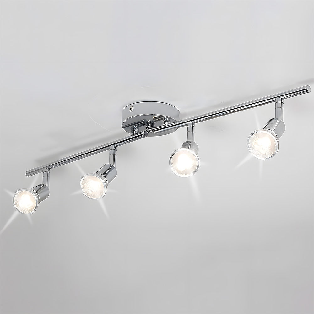 Modern Iron Multi-Head Track Ceiling Light  for Kitchen Bedroom