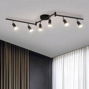 Modern Iron Multi-Head Track Ceiling Light  for Kitchen Bedroom