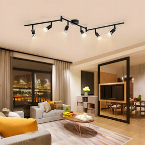 Modern Iron Multi-Head Track Ceiling Light  for Kitchen Bedroom