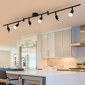 Modern Iron Multi-Head Track Ceiling Light  for Kitchen Bedroom