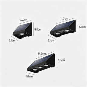 IP54 Waterproof Solar Outdoor Wall Lights for Garden and Fence, Dusk to Dawn