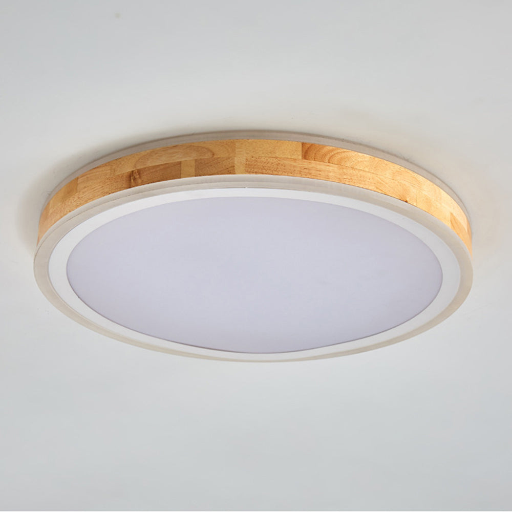 Retro Wood LED Bedroom Ceiling Lights