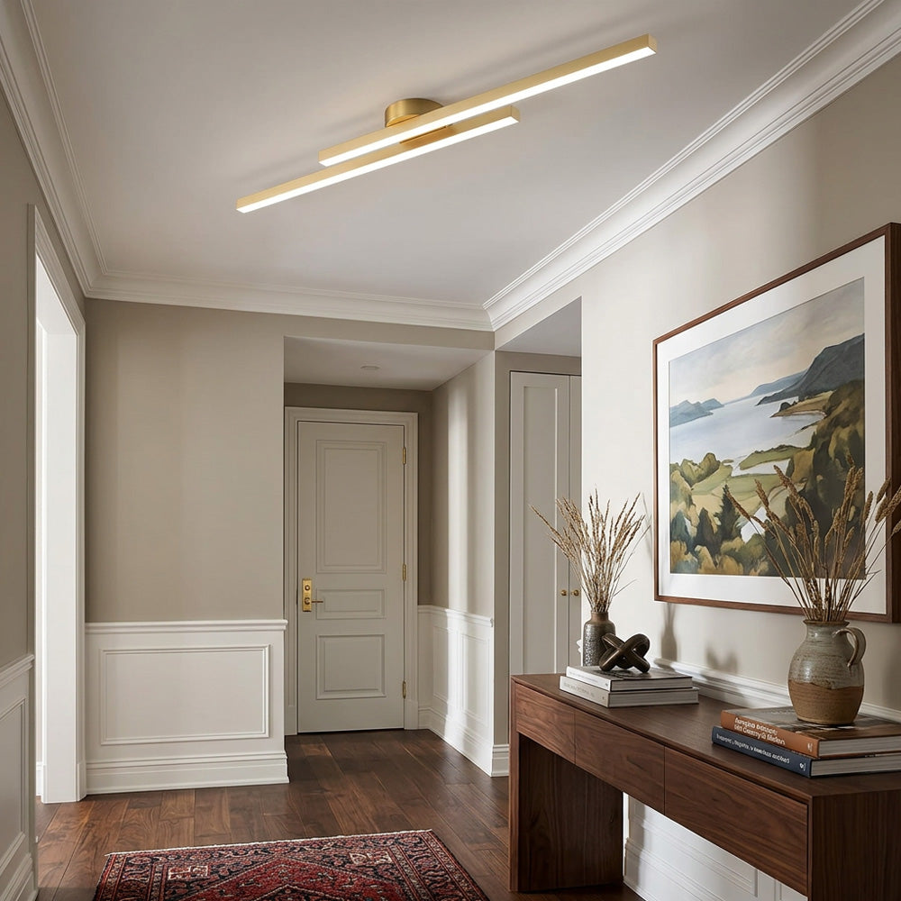 Nova Linear LED Semi-Flush Ceiling Lights