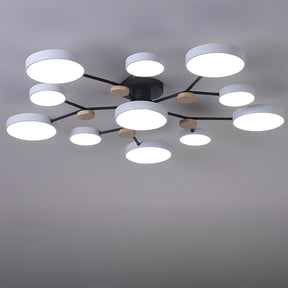 Modern Semi Flush LED Ceiling Lights for Bedroom Living Room