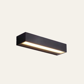 Minimalist Waterproof Aluminum Black LED Outdoor Wall Lights