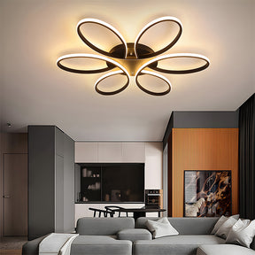 Minimalist Petal Metal LED Living Room Ceiling Light