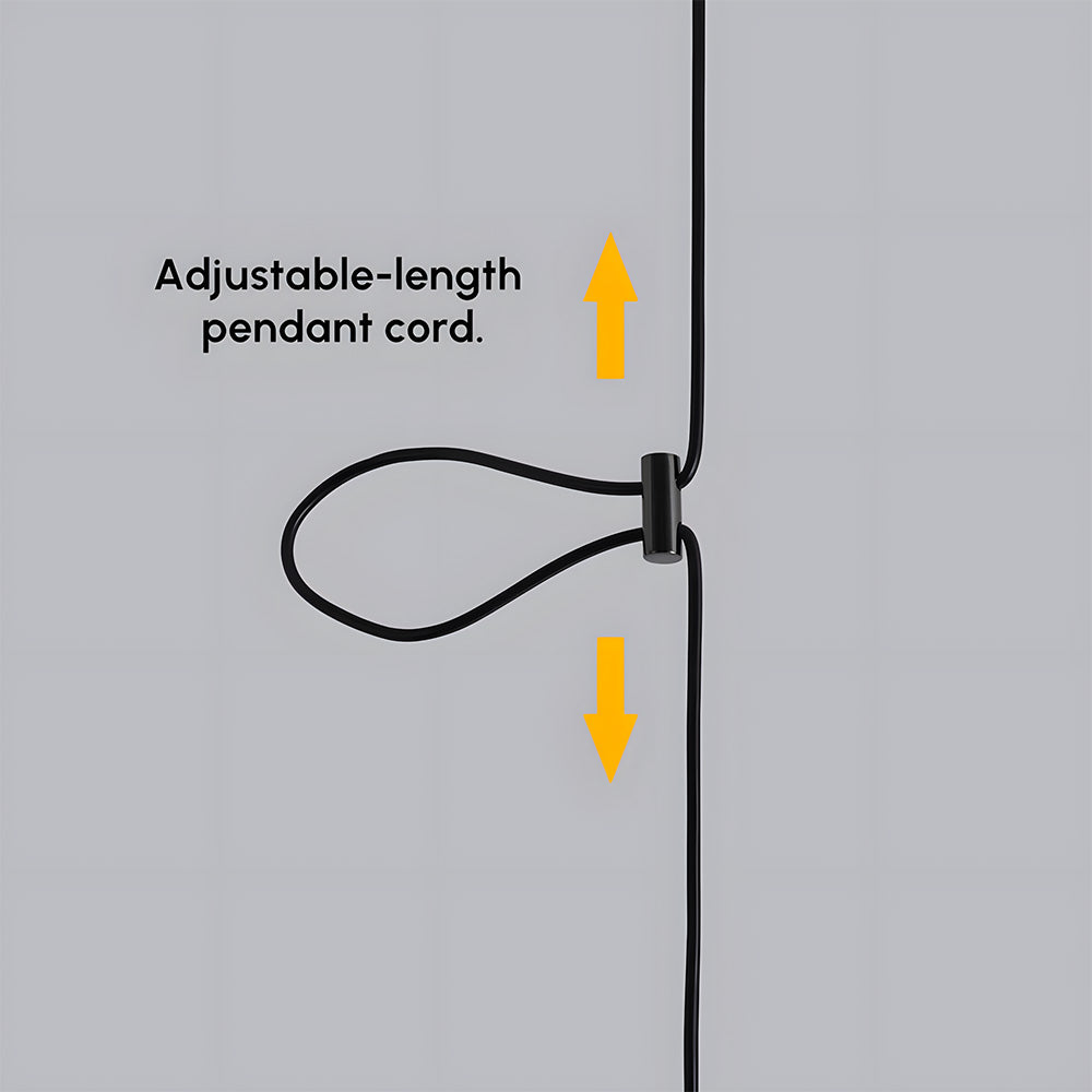 Nordic Minimalist Spherical Pendant Light, Adjustable Hanging Height
