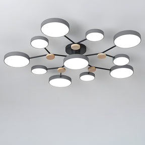 Modern Semi Flush LED Ceiling Lights for Bedroom Living Room