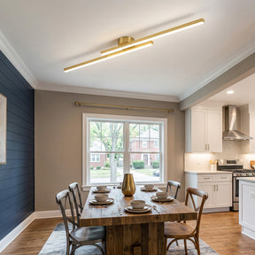 Nova Linear LED Semi-Flush Ceiling Lights