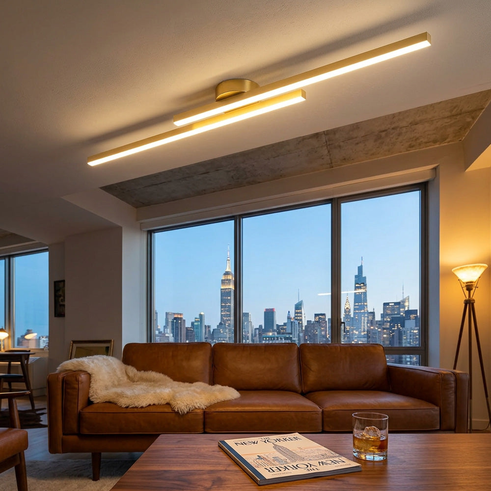 Nova Linear LED Semi-Flush Ceiling Lights