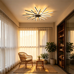 Stylish Multi Arm Acrylic LED Ceiling Lights for Living Room