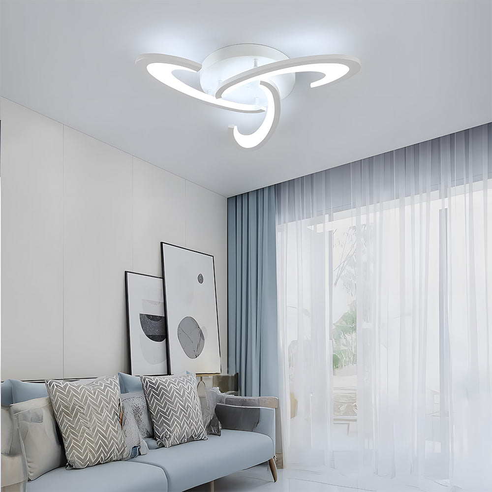 Modern Nordic Iron Living Room LED Ceiling Lights