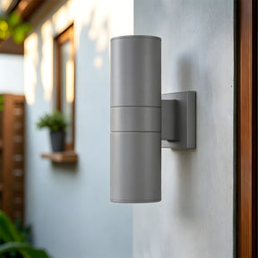 IP65 Cylindrical Aluminium Led Outdoor Wall Lights For Garden Exterior