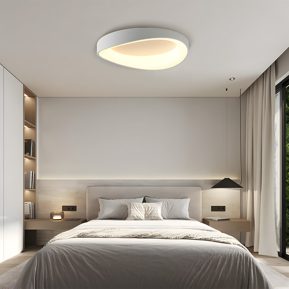 Nordic Cream Style Acrylic LED Ceiling Light For Bedroom