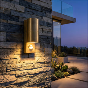 Modern Copper IP65 Dusk-to-Dawn LED Outdoor Wall Lights