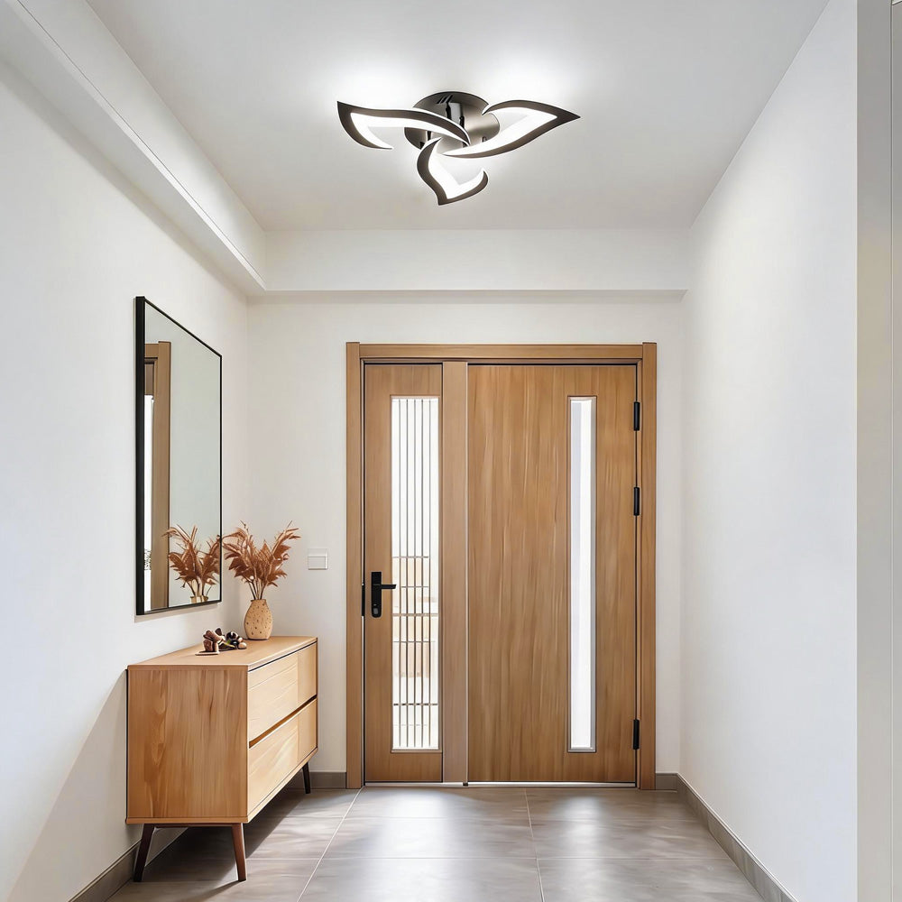 Contemporary Flower Shape Iron LED Ceiling Light For Living Room