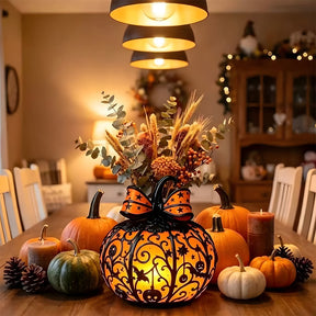 Halloween Glowing Pumpkin Decor Table Lamp for Bedroom Tabletop Decoration