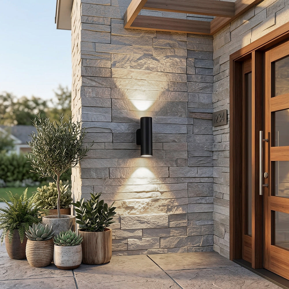 Atlas Dual Beam Outdoor Wall Light