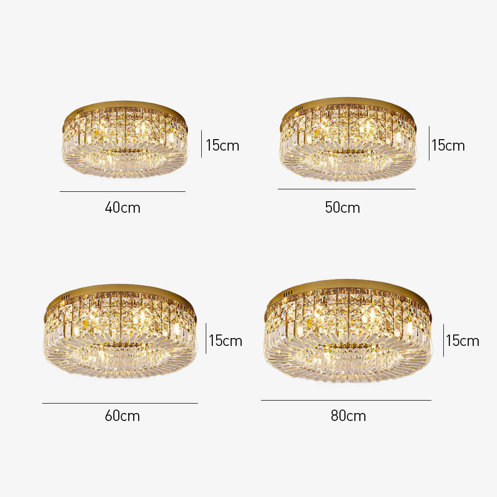 Modern Luxury Crystal Ceiling Light for Bedroom Kitchen Dining Room Living Room