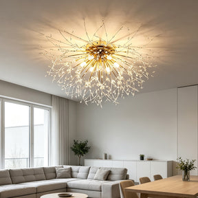 Aura Crystal Dandelion Ceiling Light