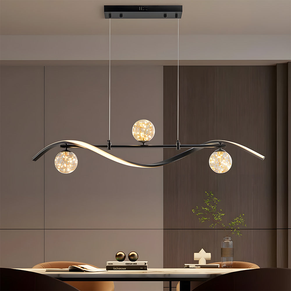 Modern Pendant Lights LED Linear Kitchen Island Lighting