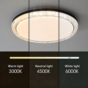 Modern Crystal Flush Mount LED Ceiling Lamp for Dining Room